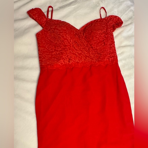 Red formal dress - bridesmaid, prom, mermaid - Picture 3 of 8